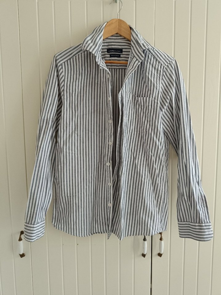 Lcw Çizgili Keten Erkek Gömlek - Görsel 2