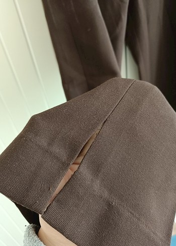 Kadın Kahverengi Pantolon Ceket Takım - Görsel 8