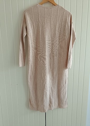 Bej Renkli Triko Elbise - Görsel 4