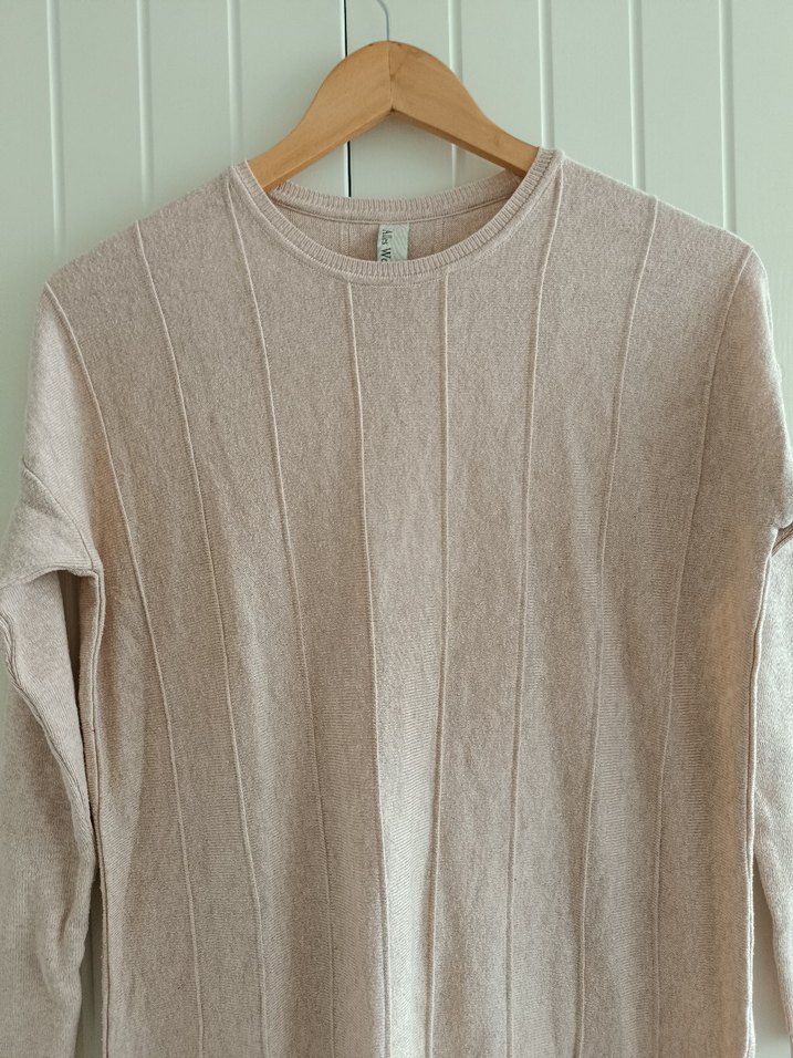 Bej Renkli Triko Elbise - Görsel 2