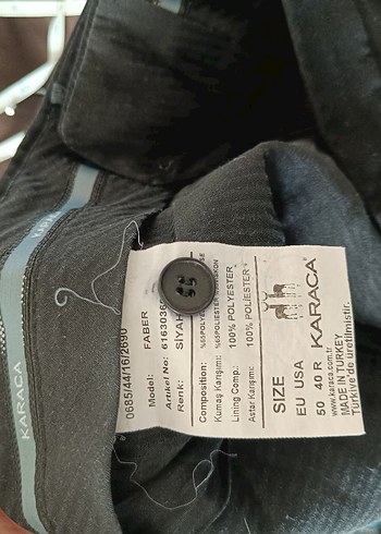 Karaca Siyah Kumaş Erkek Pantolon - Görsel 6