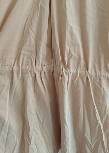 Pudra Rengi Büyük Beden Trençkot - Görsel 3
