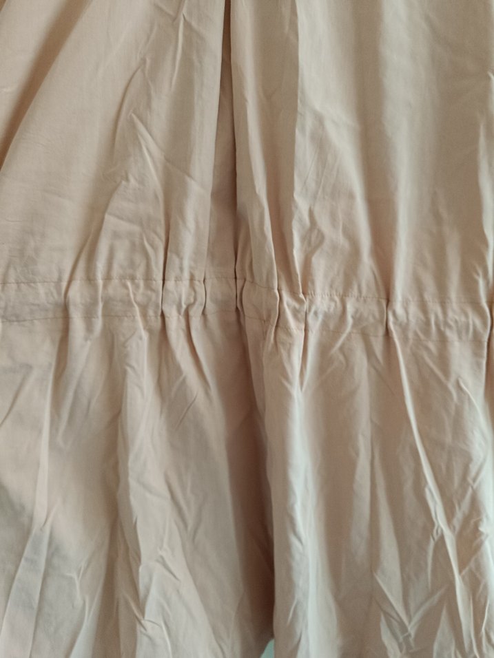 Pudra Rengi Büyük Beden Trençkot - Görsel 3