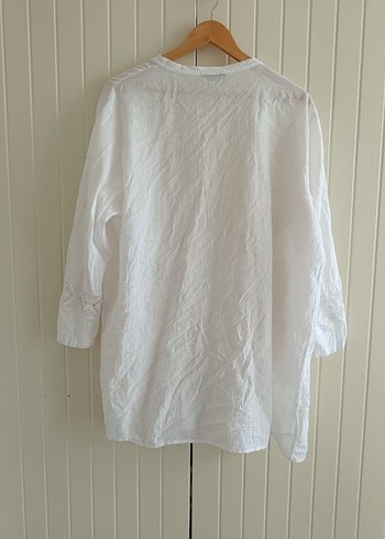 Beyaz Dantel Detaylı Kimono - Görsel 5