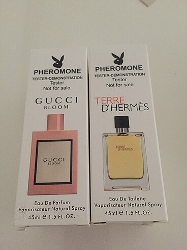 2adet 45 ml orijinal tester parfüm