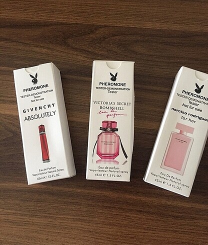 3 adet 45 ml tester parfüm