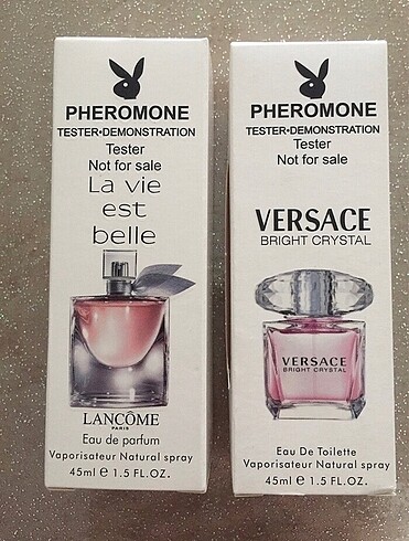 2 adet 45 ml tester parfüm