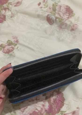 LC Waikiki Petrol Mavisi Deri Fermuarlı Kadın Cüzdanı