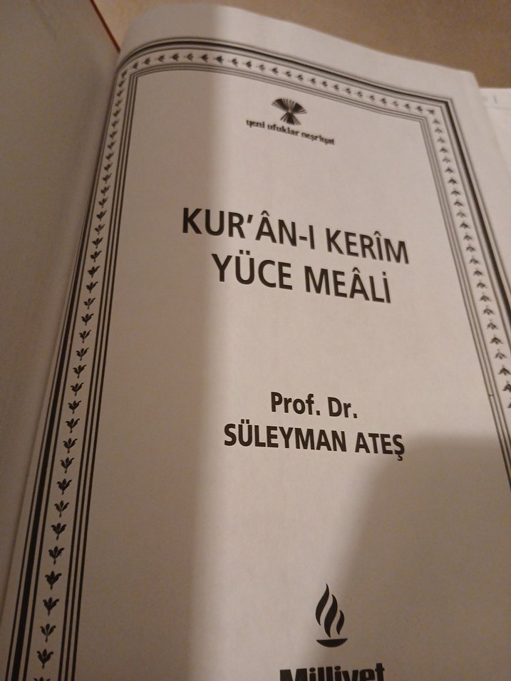 Kur'an-ı Kerim Meali - Prof. Dr. Süleyman Ateş - Görsel 5