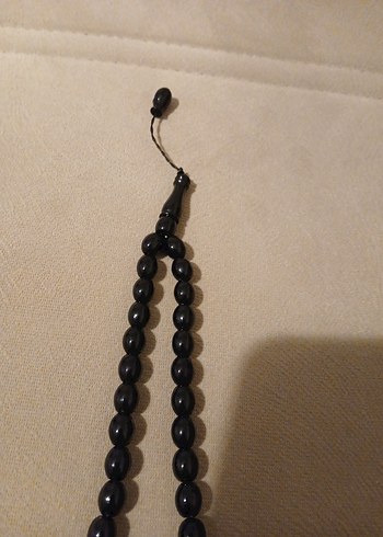 Erkek Siyah Minimalist Oltu tesbih. - Görsel 2