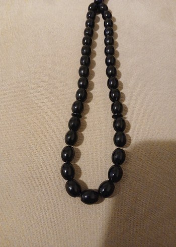 Erkek Siyah Minimalist Oltu tesbih. - Görsel 3