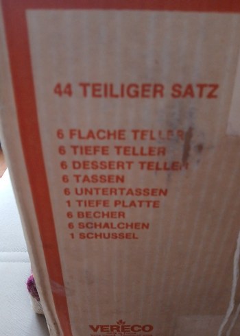 Les Verreries di Giero 44 Parça Turuncu Tabak Seti - Görsel 4