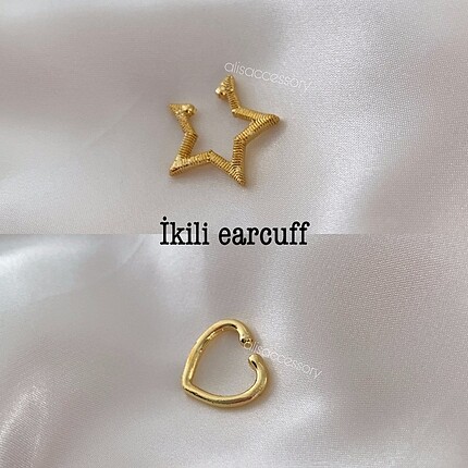 İkili earcuff set