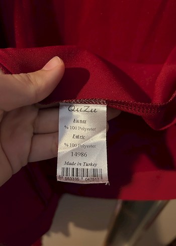 38 Beden Kadın Kırmızı Salaş Midi Ceket