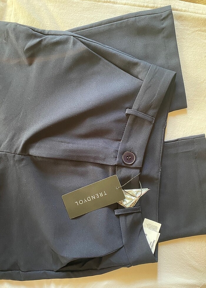 Kadın boru paça regular boy basic pantalon - Görsel 4