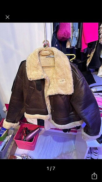 Zara kürklü mont