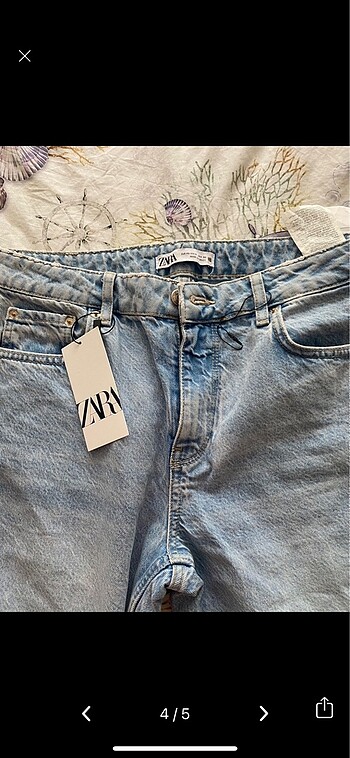 l Beden mavi Renk Zara jean
