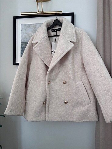 xl Beden beyaz Renk Zara kaban