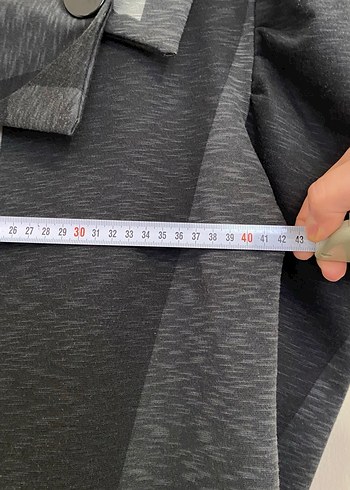 Uzun Kollu Gri Desenli Kadın Elbise - Görsel 4