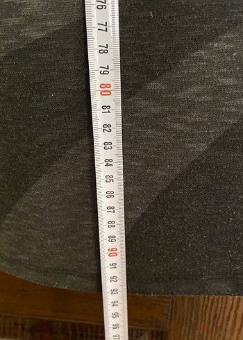 Uzun Kollu Gri Desenli Kadın Elbise - Görsel 3