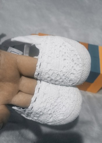 Kız Bebek Beyaz İlk Adım Ayakkabısı - Görsel 3