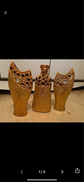 Gold vazo takımı
