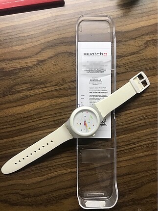 Beyaz Swatch Kol Saati