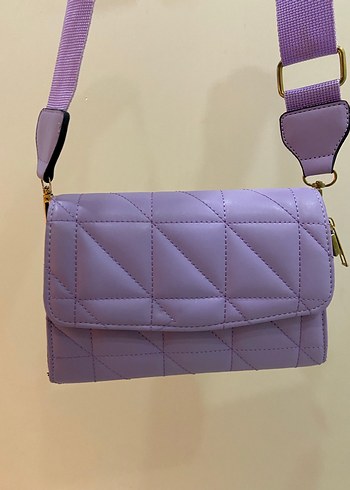 Mor Pastel Tokalı Kadın Çanta - Görsel 2