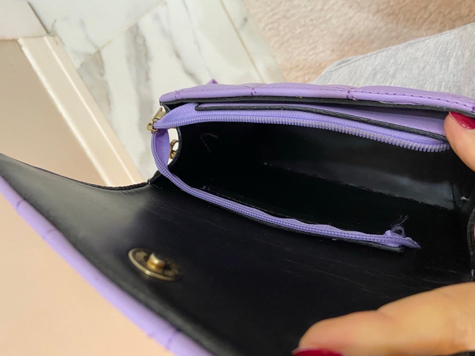 Mor Pastel Tokalı Kadın Çanta - Görsel 5