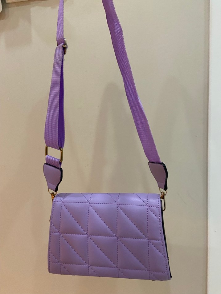 Mor Pastel Tokalı Kadın Çanta - Görsel 4