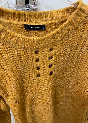 Pembe Bohem Örgü Kadın Kazak - Görsel 4