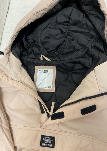 Pembe Kapüşonlu Rahat Kesim Kadın Ceket - Görsel 4