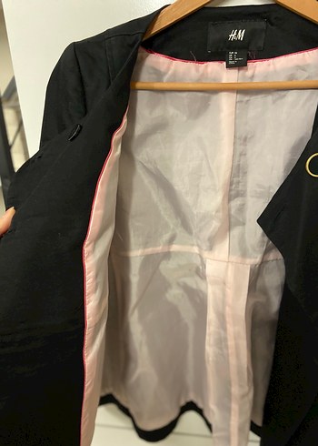 Düğmeli Siyah Kadın Blazer Ceket - Görsel 5