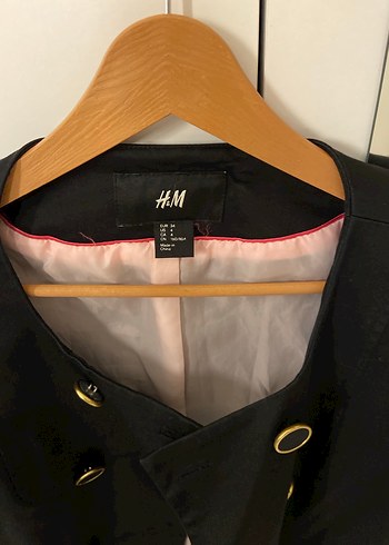 Düğmeli Siyah Kadın Blazer Ceket - Görsel 4