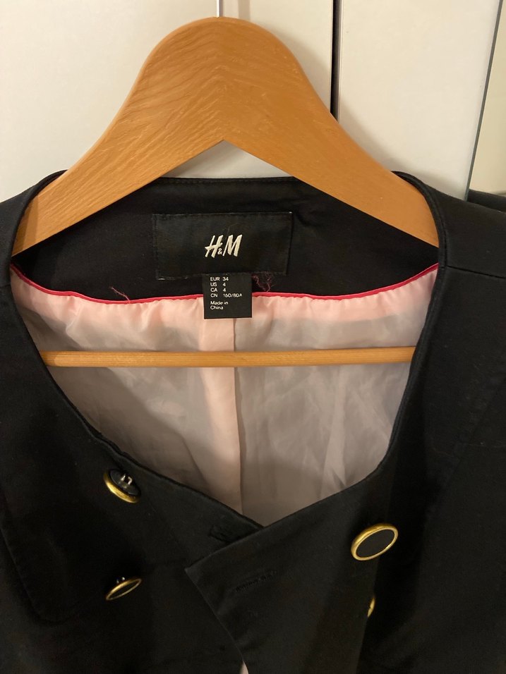 Düğmeli Siyah Kadın Blazer Ceket - Görsel 4