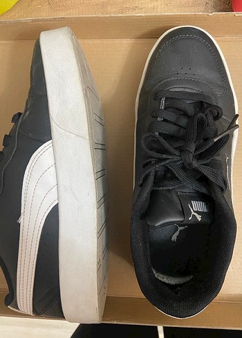 Siyah Beyaz Puma Kadın Spor Ayakkabı - Görsel 4