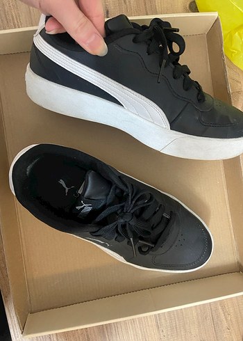 Siyah Beyaz Puma Kadın Spor Ayakkabı - Görsel 3