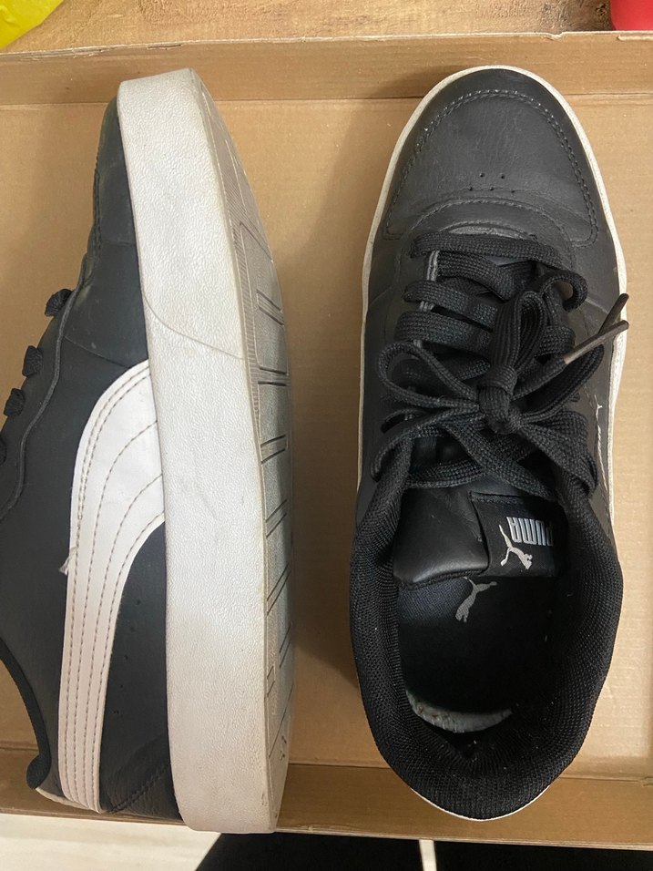 Siyah Beyaz Puma Kadın Spor Ayakkabı - Görsel 4