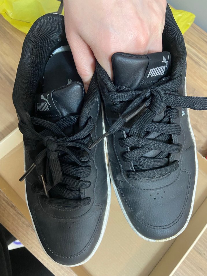 Siyah Beyaz Puma Kadın Spor Ayakkabı - Görsel 2