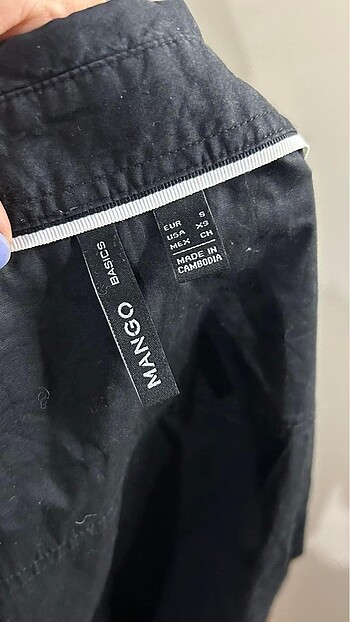 s Beden Mango gömlek
