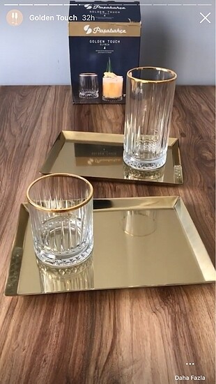 Gold bardak su bardağı