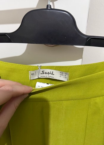 Yeşil Pilili Uzun Etek Seçil Store - Görsel 4
