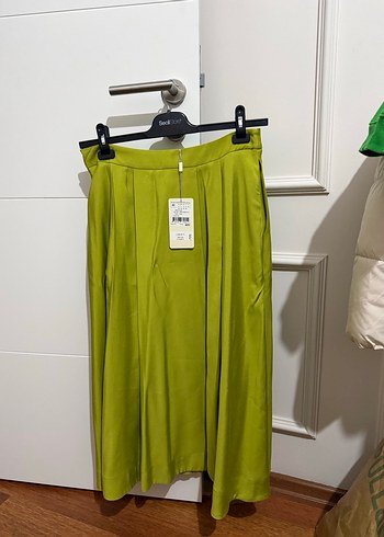 Yeşil Pilili Uzun Etek Seçil Store - Görsel 3
