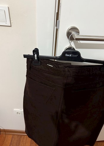 Kahverengi Midi Kot Etek Zara - Görsel 4