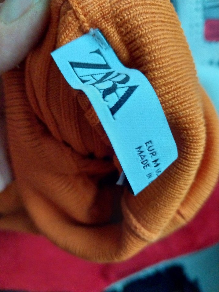 Turuncu Kadın Balıkçı Yaka Triko - Görsel 3