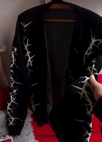 Örgü Uzun Kollu Kadın Hırka - Görsel 2