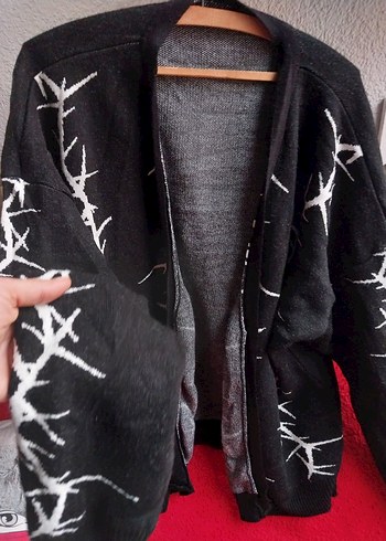 Örgü Uzun Kollu Kadın Hırka - Görsel 3