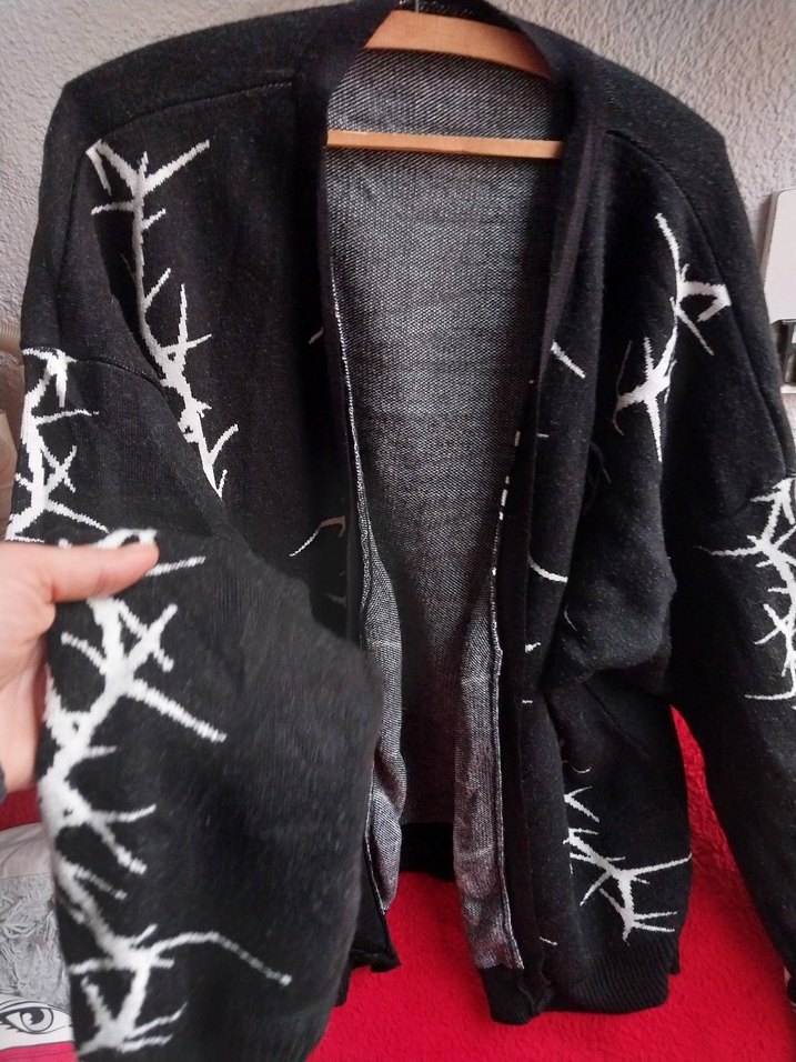 Örgü Uzun Kollu Kadın Hırka - Görsel 3