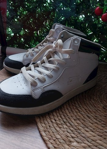 Gri Beyaz Bağcıklı Erkek Spor Ayakkabı - Görsel 5