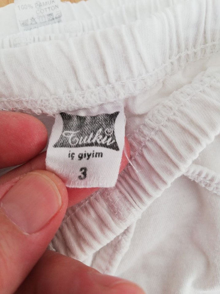 Beyaz Çocuk Atlet ve Külot Takımı - Görsel 4